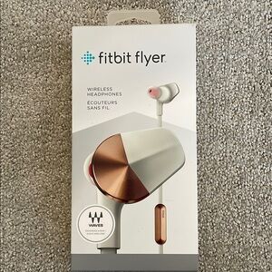 Fitbit Flyer Wireless Headphones - White and Copper